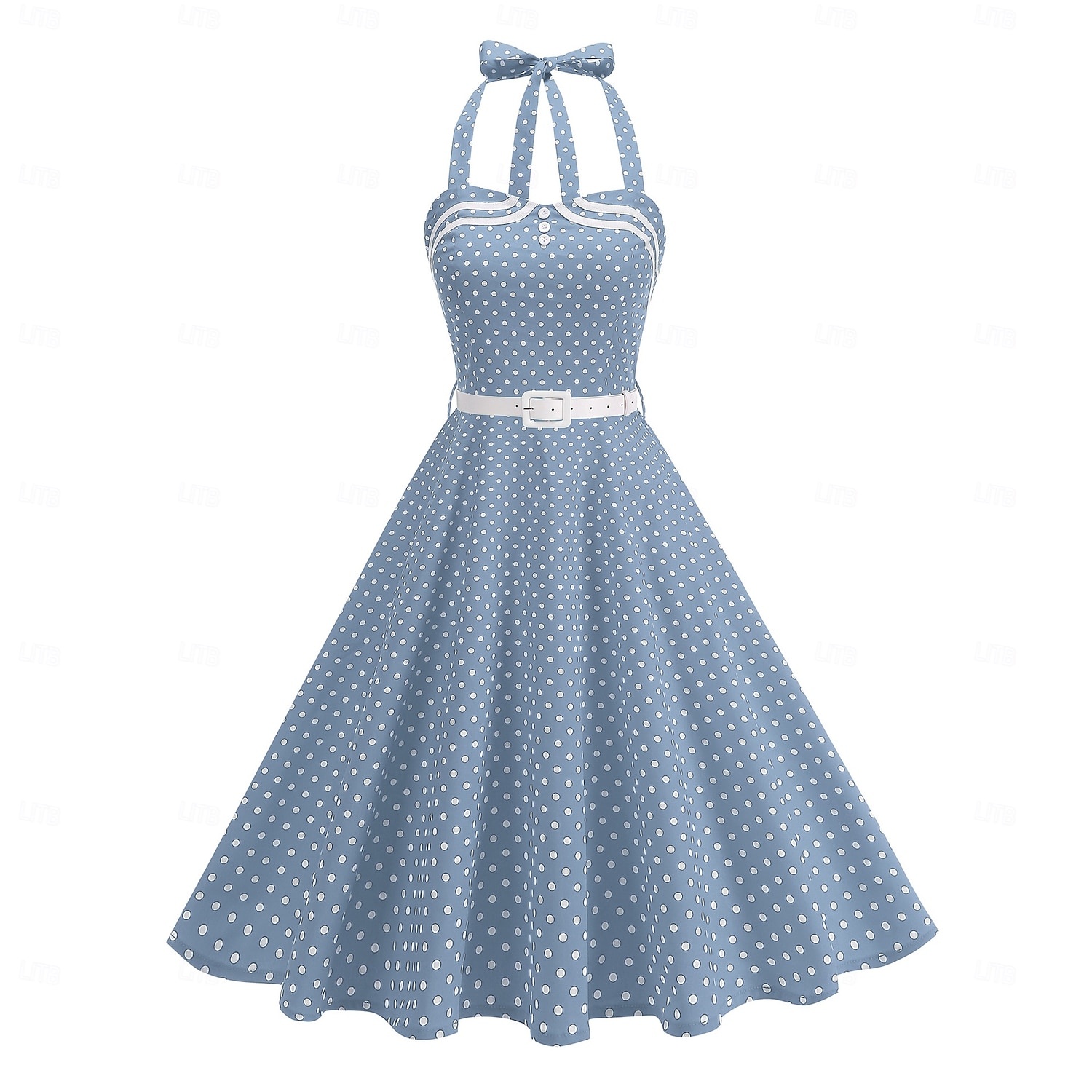 1950s Retro Vintage Rockabilly Midi Swing Dress Flare Dress Sleeveless Polka dots Fit & Flare Swing Fancy Dress Women's Carnival Valentine's Day Masquerade Vacation Dailywear Bachelorette Party 2026 - $49.99 –P9