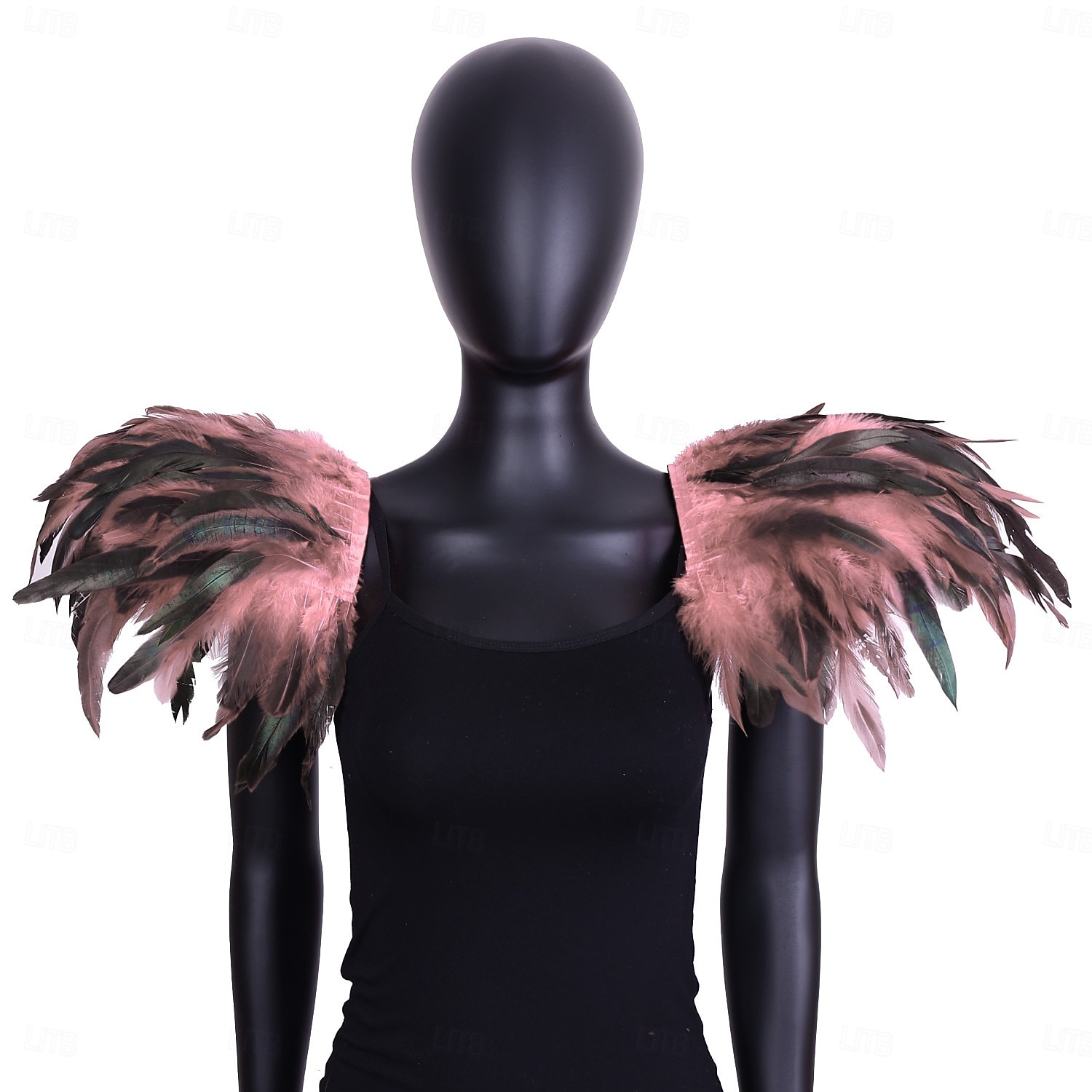 Carnaval 2026 Accesorios de Samba del Carnaval de Río Hombreras de Plumas Negras para Mujeres Alas de Hombro de Disfraz Victoriano Gótico Disfraz para Festival de Brasil 2026 - $15.49 –P6