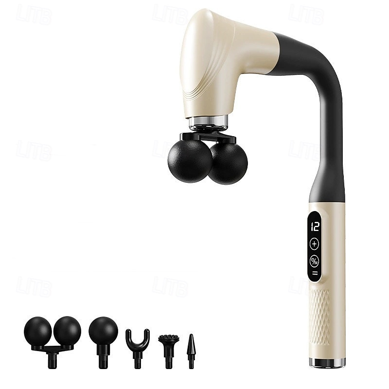 جهاز تدليك متعدد الوظائف بمقبض طويل ورأسين منحنيين للرقبة والصدر 2026 - $57.99 –P3