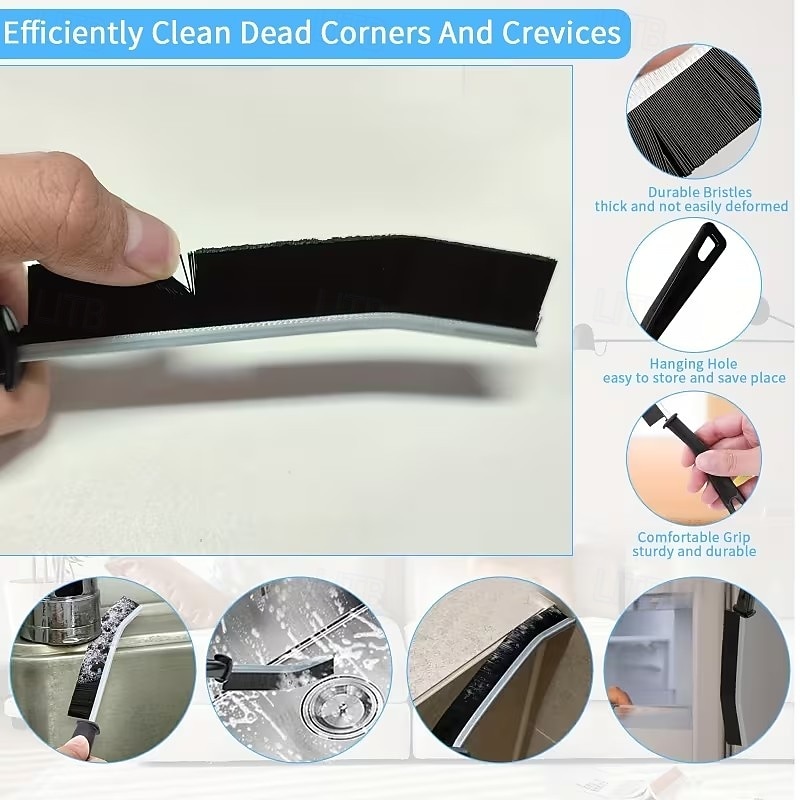 11-teiliges Multifunktions-Eckreinigungsbürsten-Set mit steifen Borsten – geeignet für Fliesen, Badezimmer, Küchen und Autofugen – wiederverwendbar, kein Stromanschluss erforderlich, robuste 2026 - $15.99 –P5