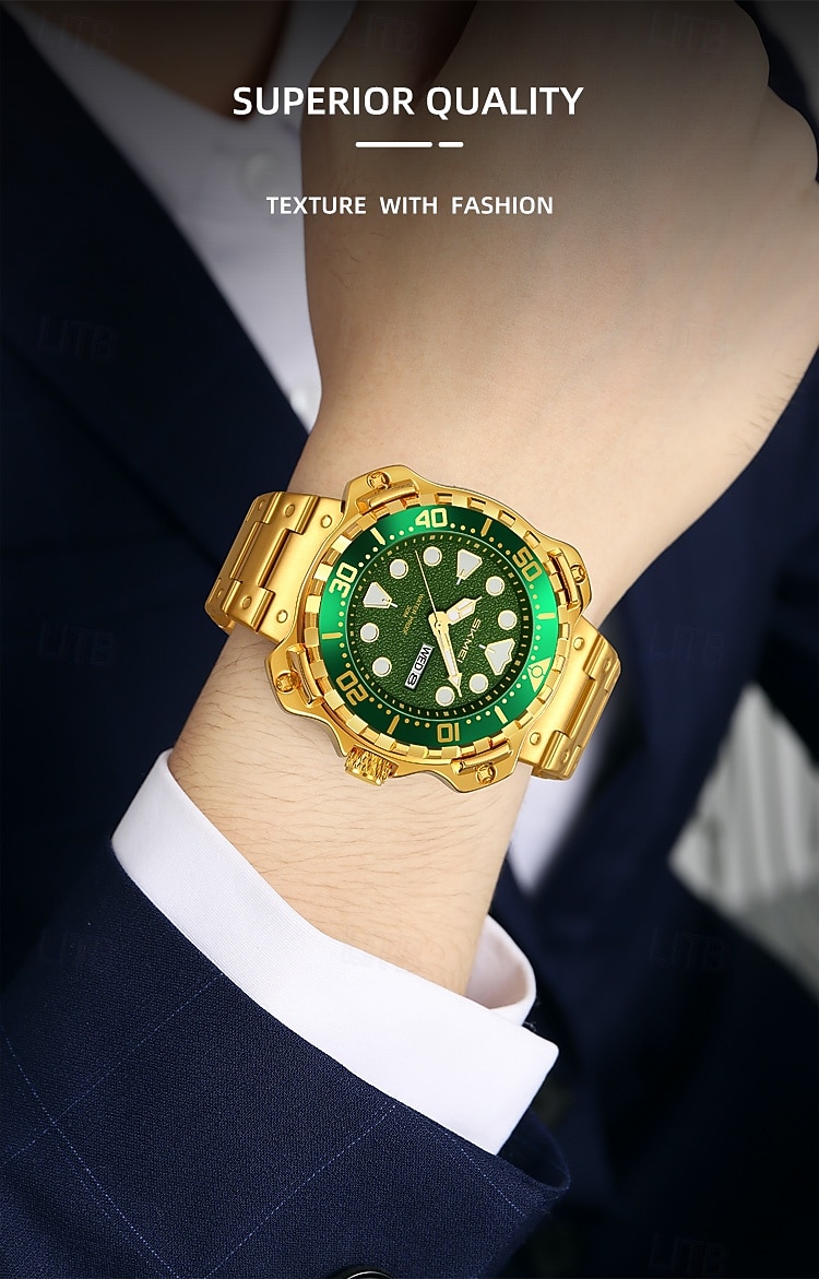 SKMEI Men Quartz Watch Minimalist Large Dial Fashion Business Luminous Calendar Waterproof Decoration Steel Watch 2026 - $36.99 –P4