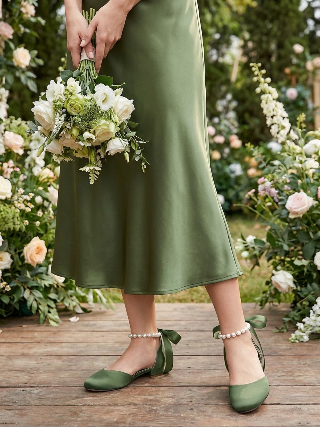 bridesmaid shoes to go with sage green dress What Color Shoes to Wear with Mint Green Dress & Sage Green Outfit Ideas