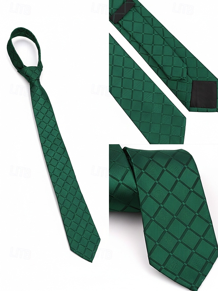 Набор мужских галстуков, нагрудных платков и запонок, полиэстер, разноцветные, для торжественных случаев, жениха, свадьбы, Дня святого Валентина, деловых мероприятий. 2026 - MXN $275.35 –P5