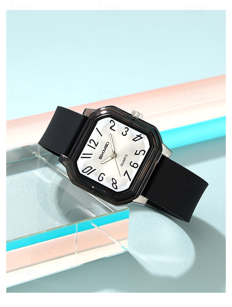 Подарок на День Матери SKMEI Мужские кварцевые часы Креативные минималистские модные повседневные светящиеся водонепроницаемые часы с мировым временем Силиконовые гелевые часы 2026 - $26.99 –P13