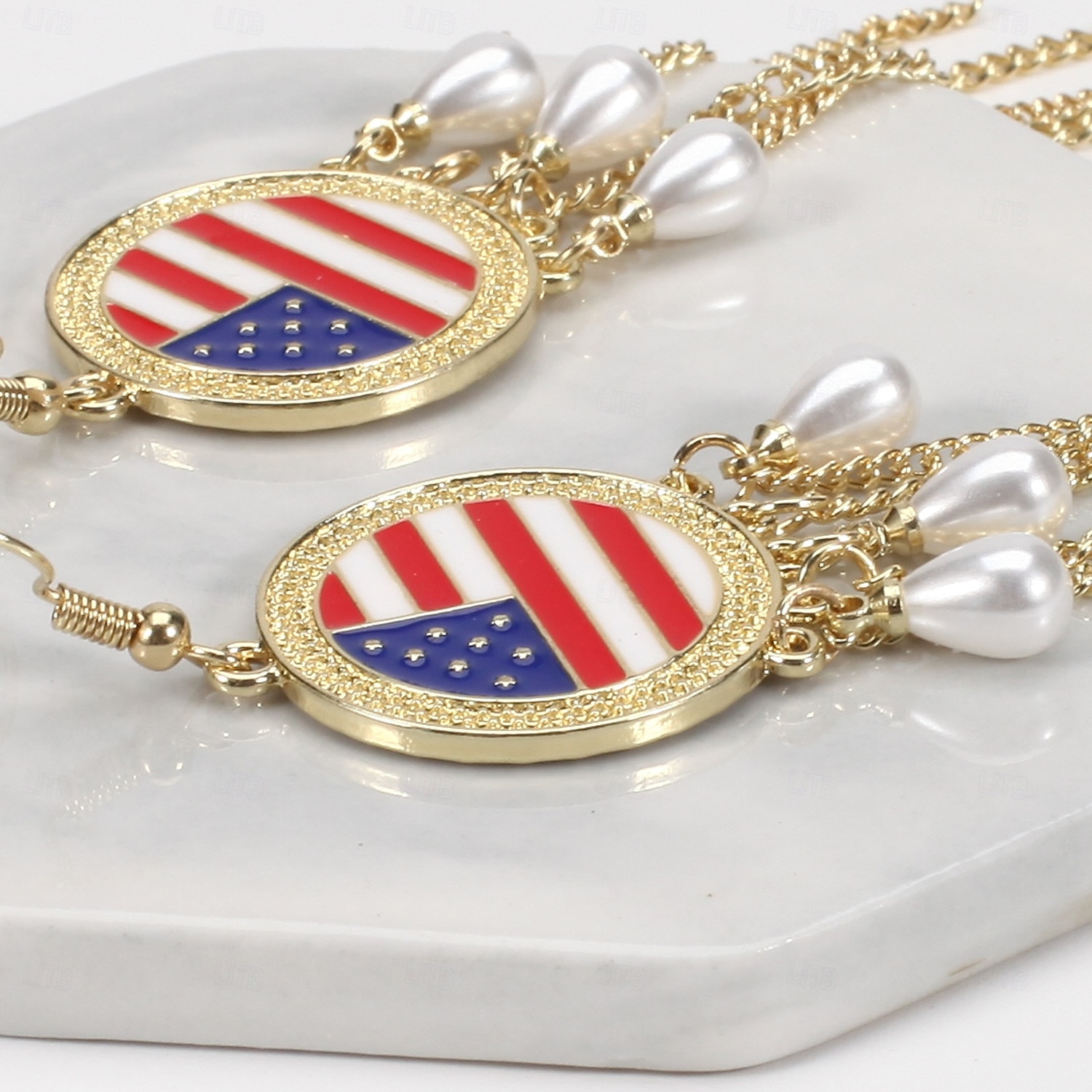 250ή Επέτειος ΗΠΑ Σκουλαρίκια Αστείος Ενηλίκων Γυναικεία Ημέρα ανεξαρτησίας 4η Ιουλίου Πάρτι Επίδοση Ντύνομαι 2026 - $12.49 –P13
