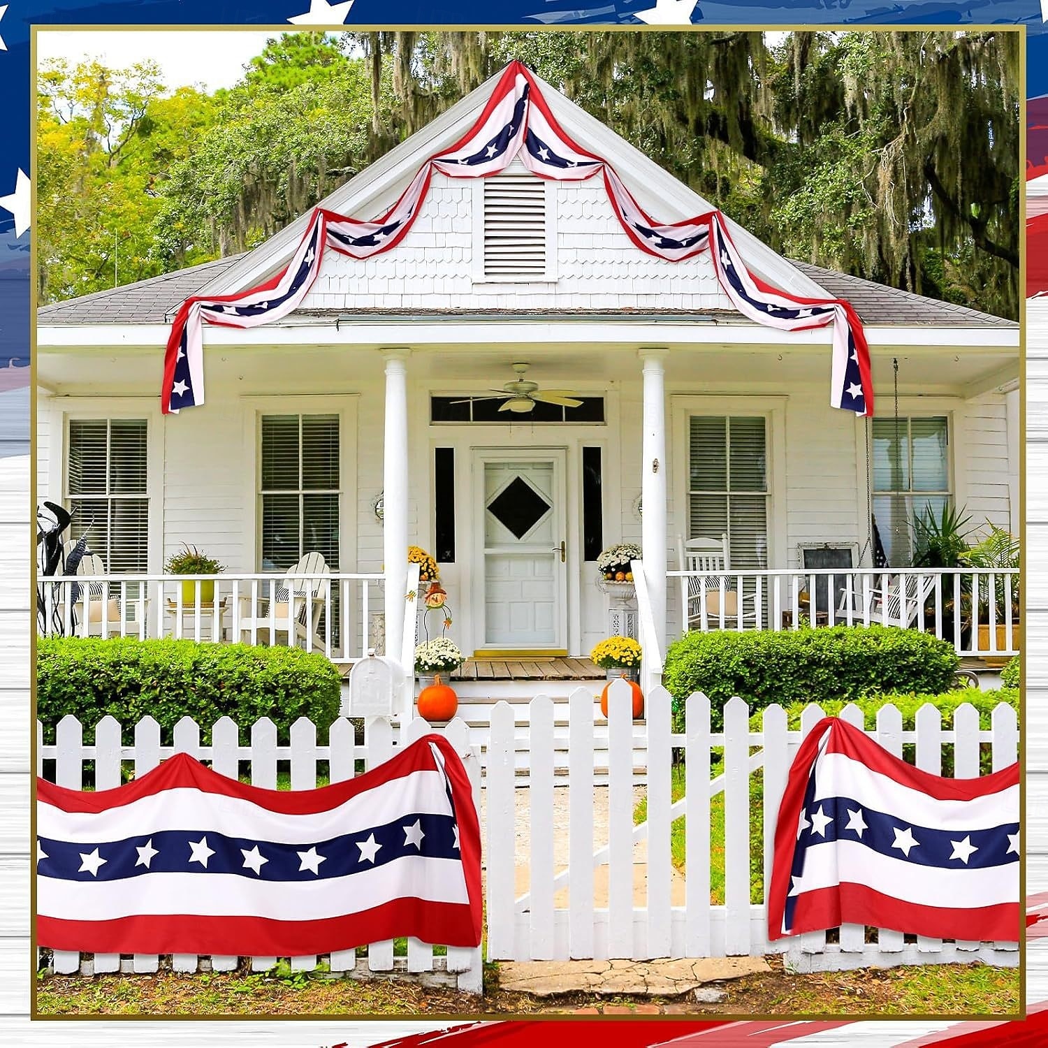 2 pakker 250-årsjubileum av USA flagg banner 4. juli uavhengighetsdag dekorasjon 2026 - $34.99 –P3