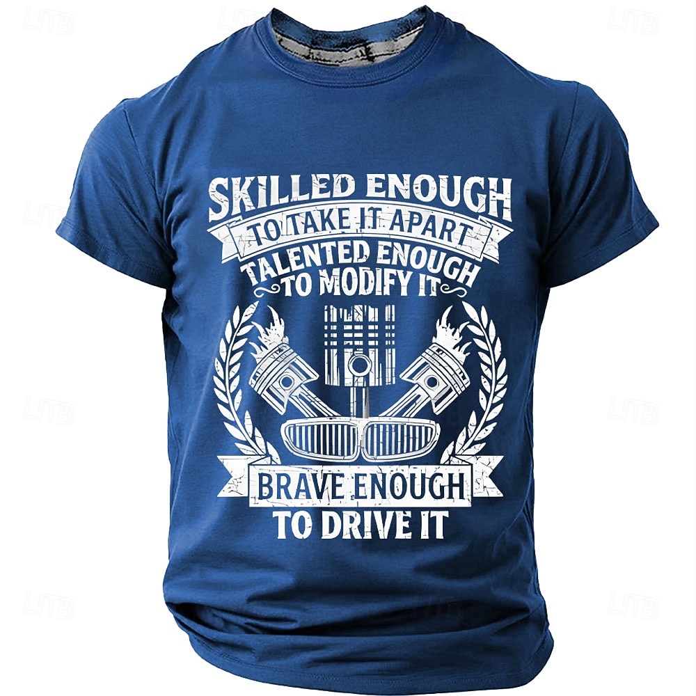 Bărbați Μηχανή Argou amuzant Tricou Manșon scurt Tricou Tipărire 3D Stil Nautic Cămașă Modă Zilnic Zilnic Stradă Albastru piscină Negru Trifoi Vară Primăvară Îmbrăcăminte S M L XL XXL XXXL 2026 - $21.99 –P1
