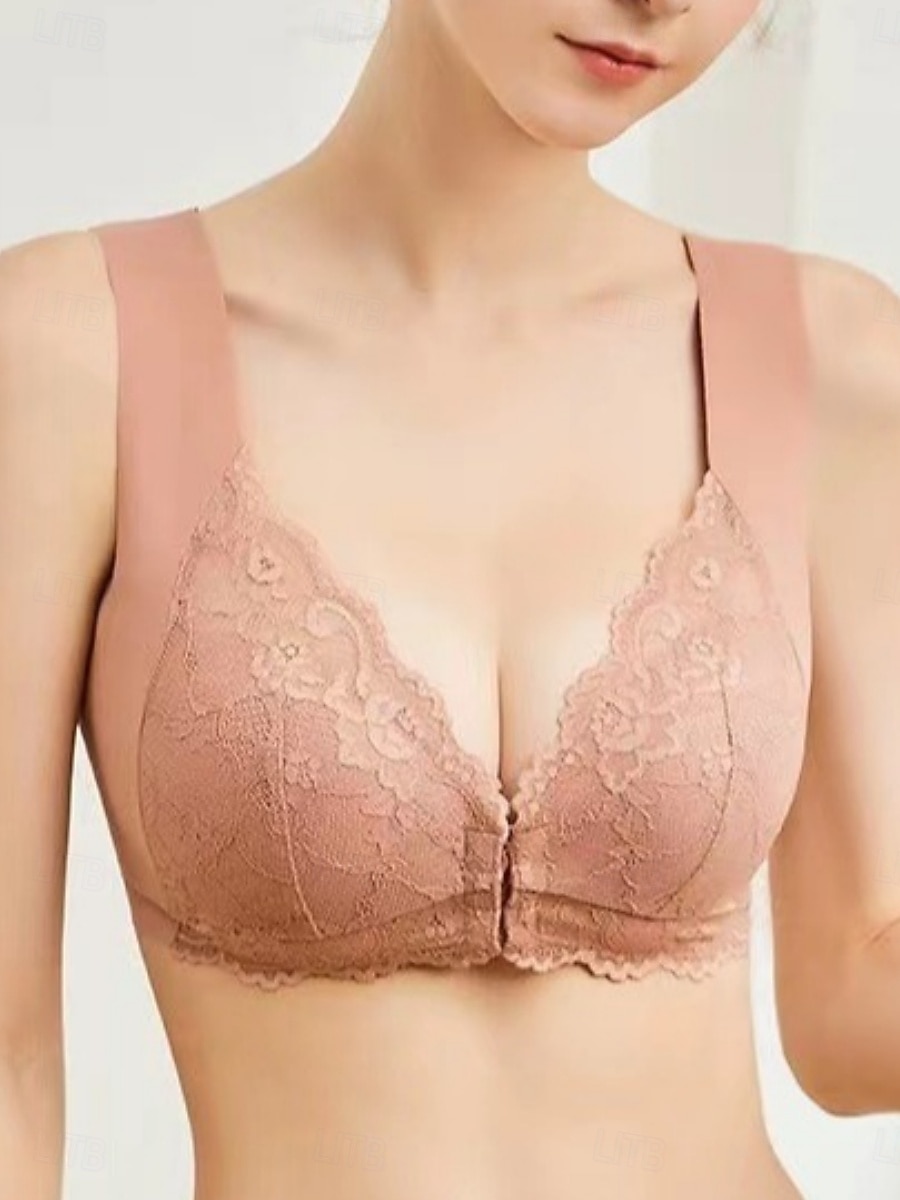 Dames Corrigerend ondergoed Modieus Sport Heldere kleur Kant Blote rug Dagelijks Huis Mouwloos V-hals Zwart Blozend Roze Bruin Beige Grijs Zomer Lente Herfst Winter Strak 2026 - $14.99 –P11