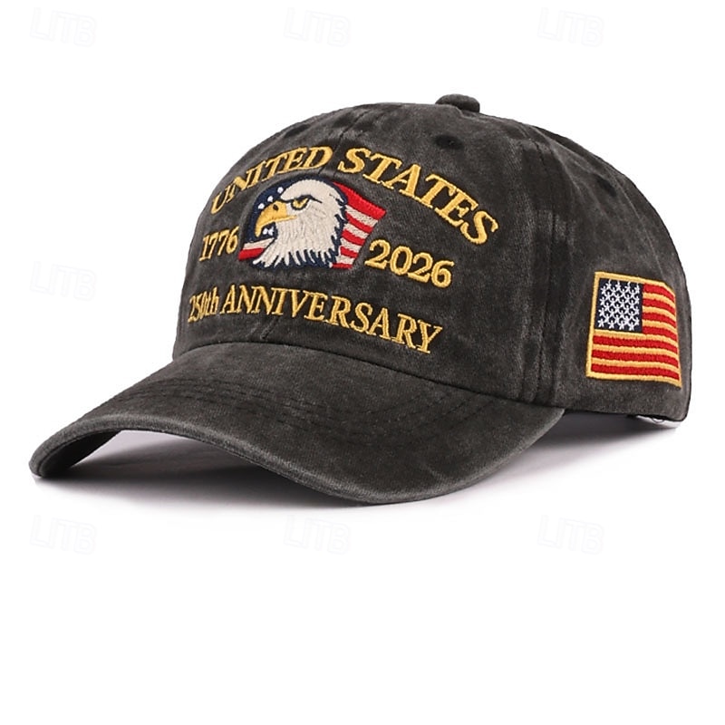 Gorra de Béisbol Águila Bandera estadounidense Retro Antiguo Herencia Patriótico 1776-2026 para Unisexo Adulto Impresión 3D  para Día de la Independencia 4 de julio Exterior Casual Diario Desfile 2026 - $20.99 –P10