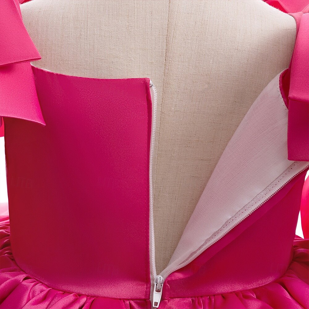 Kinder Mädchen Partykleid Einfarbig Ärmellos Besonderer Anlass Geburtstag Niedlich Süß Polyester Midi Partykleid Sommer Frühling Kinder Rosa Rote Himmelblau 2026 - $54.99 –P4