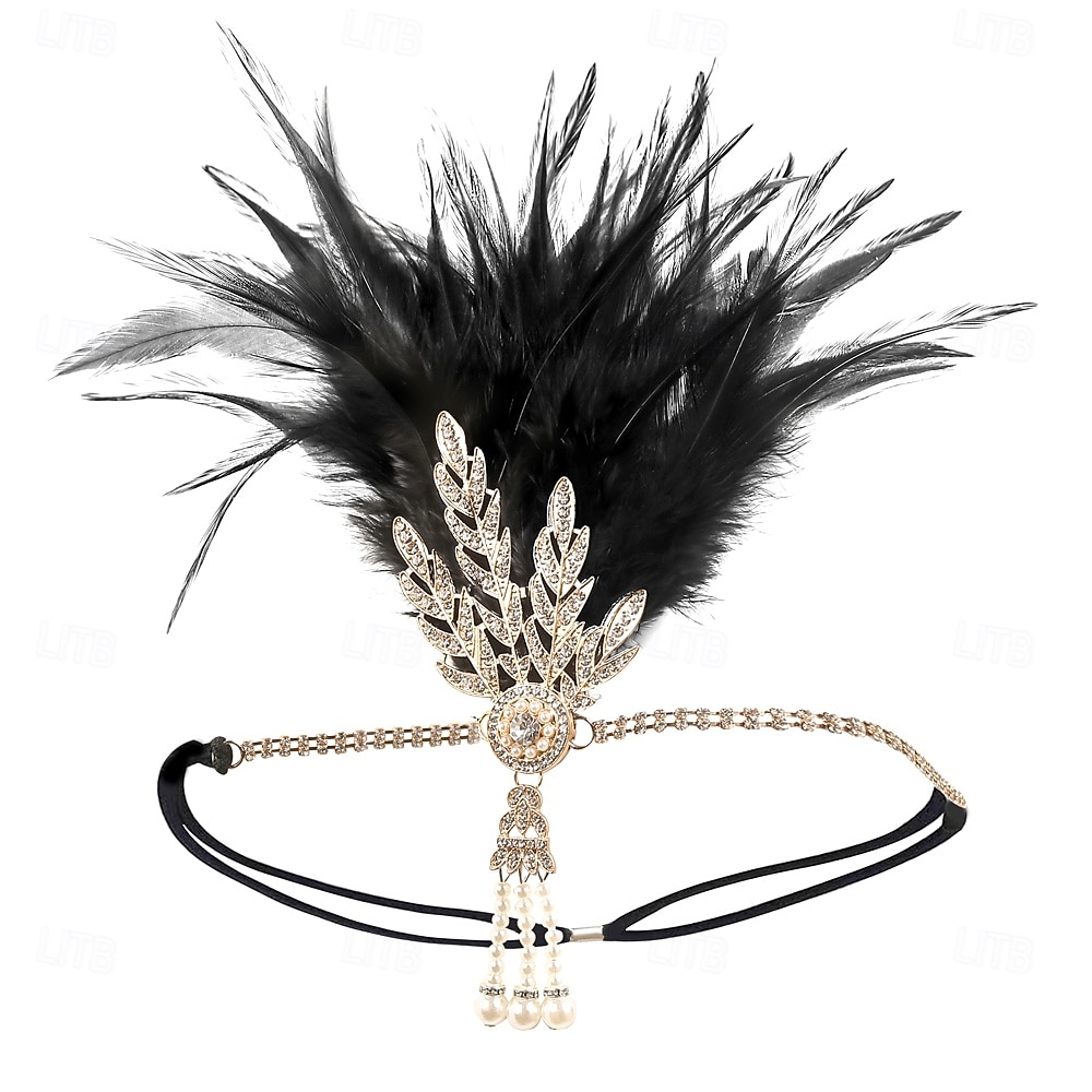 Vintage Fascia Flapper Il grande Gatsby Foglia Costume Per donna Carnevale San Valentino Mascherata Balli di fine anno Carnevale Club Adulti Copricapo Primavera del 2026 a $20.99 –P12