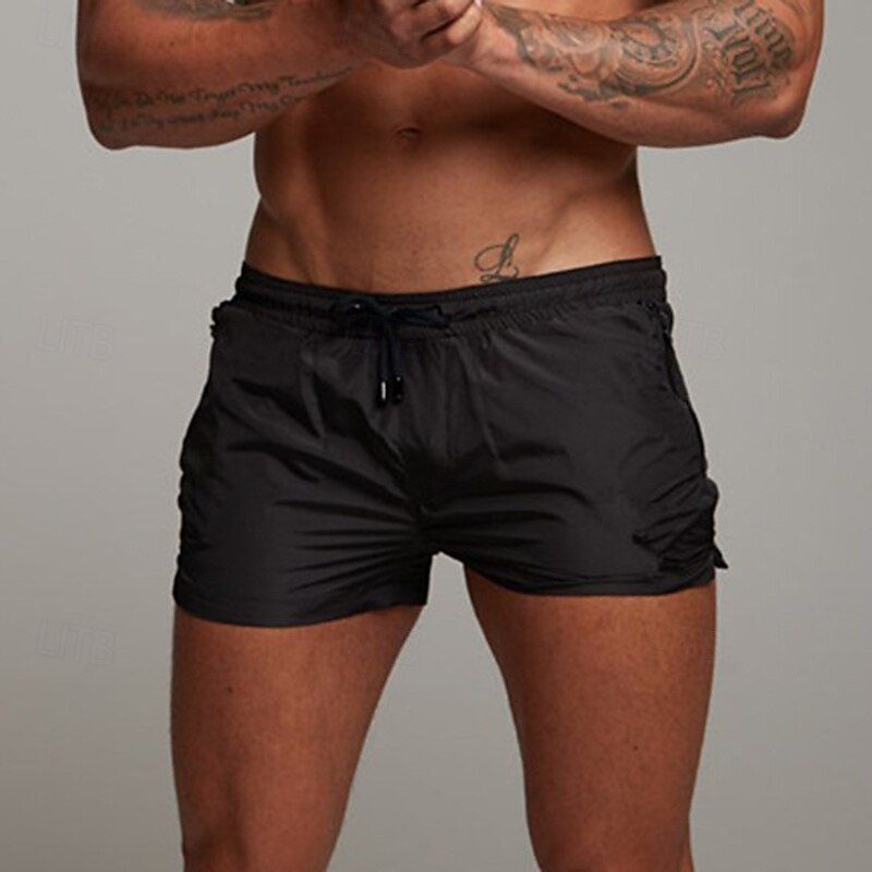 Herren Laufshorts Sportshorts Fitnessshorts Kordelzug Tasche Elastischer Bund Unterteile Lässig Outdoor Urlaub Sommer Schnelltrocknend Leicht Weich Fitnesstraining Aktives Training Übung Normale 2026 - $21.99 –P1