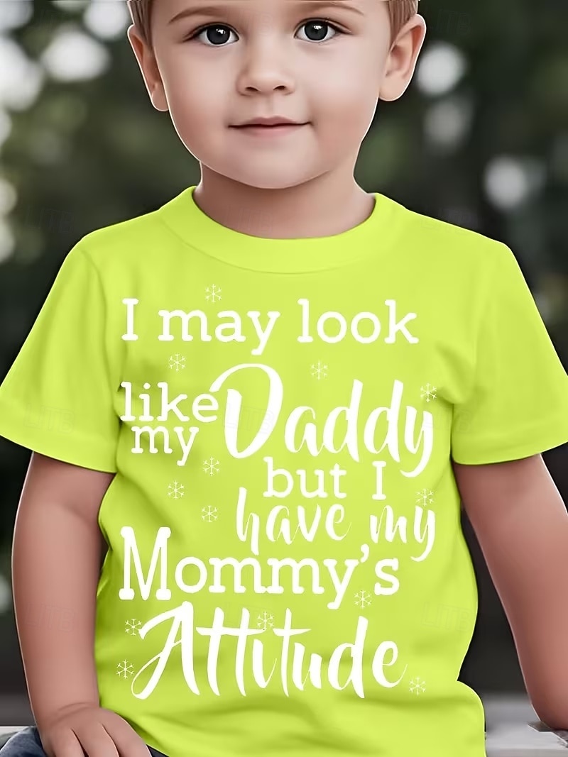 2026年 男の子 3D グラフィック レタード Tシャツ Ｔシャツ 半袖 3Dプリント 夏 春 スポーツ ファッション ストリートファッション 子供 4〜12年 クルーネック カジュアル 日常 アウトドア レギュラー  コレクション – $17.49 –P1