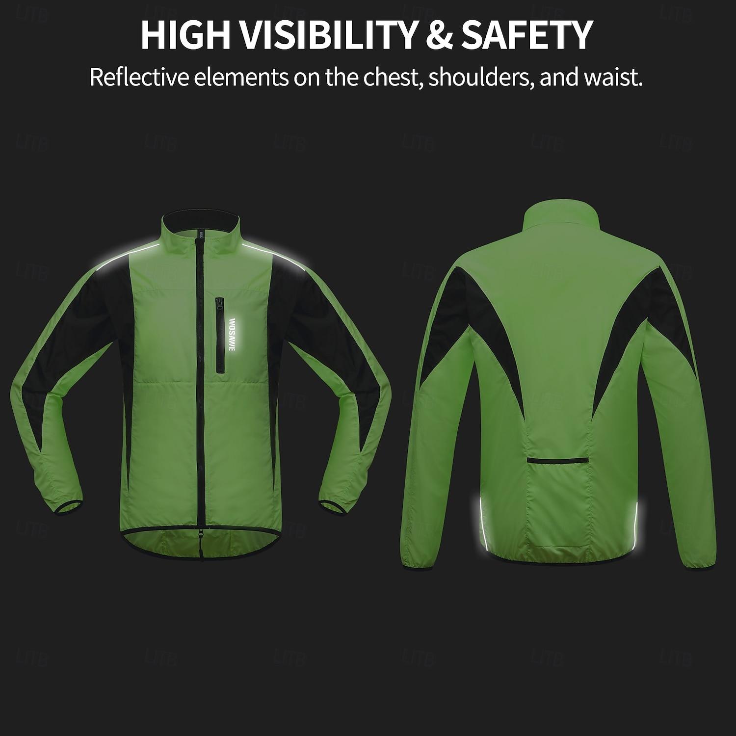 WOSAWE Spring and Autumn Unisex Road Bicycle Riding Windbreaker, Casual Windproof and Waterproof Cycling Clothing Top and Outerwear BF224 2026 - $40.99 –P25