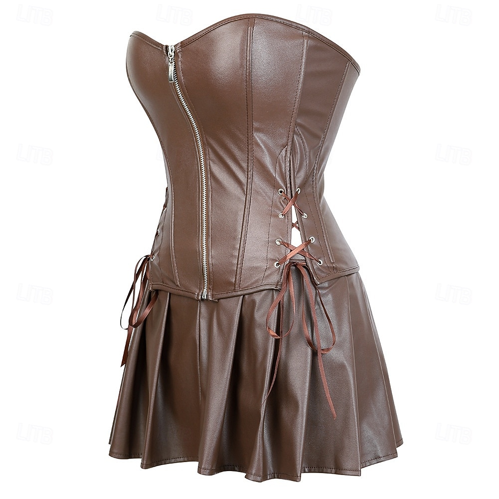 Medieval Renaissance Steampunk Dress Corset Pirate Fancy Dress Women's Pirate Fantasy Halloween Carnival Performance LARP Ren Faire Adults' Dress 2026 - $27.99 –P6