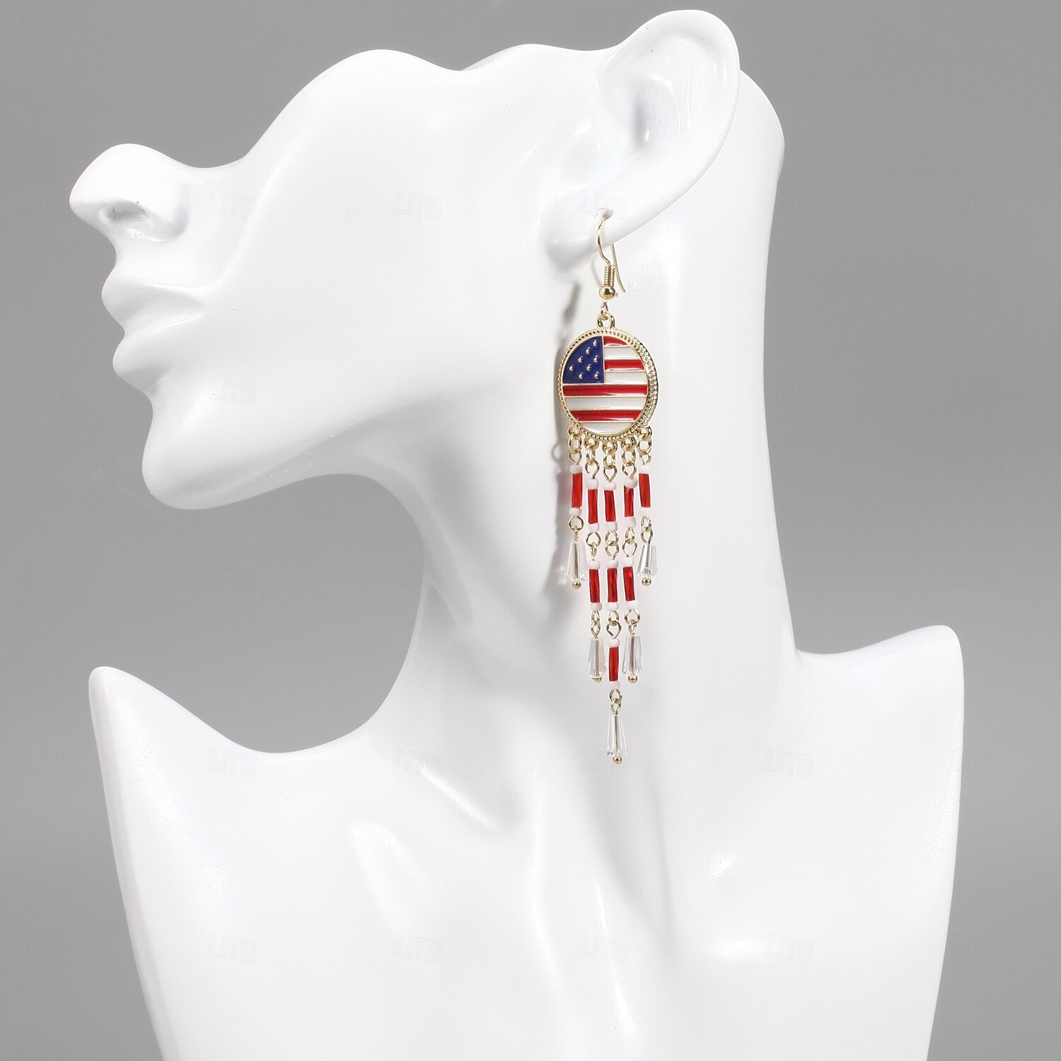 250ή Επέτειος ΗΠΑ Σκουλαρίκια Αστείος Ενηλίκων Γυναικεία Ημέρα ανεξαρτησίας 4η Ιουλίου Πάρτι Επίδοση Ντύνομαι 2026 - $12.49 –P15