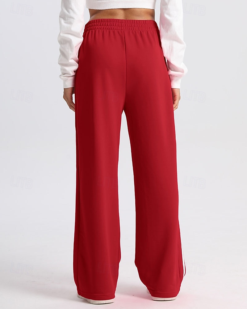 Mulheres Calças de corrida casuais Calças Palazzo Casuais Calças esportivas Patchwork Bolsos Cintura elástica Vestuário de atletismo Casual Diário Ao ar livre Verão Primavera Outono Proteção Solar de 2026 por $27.99 –P3