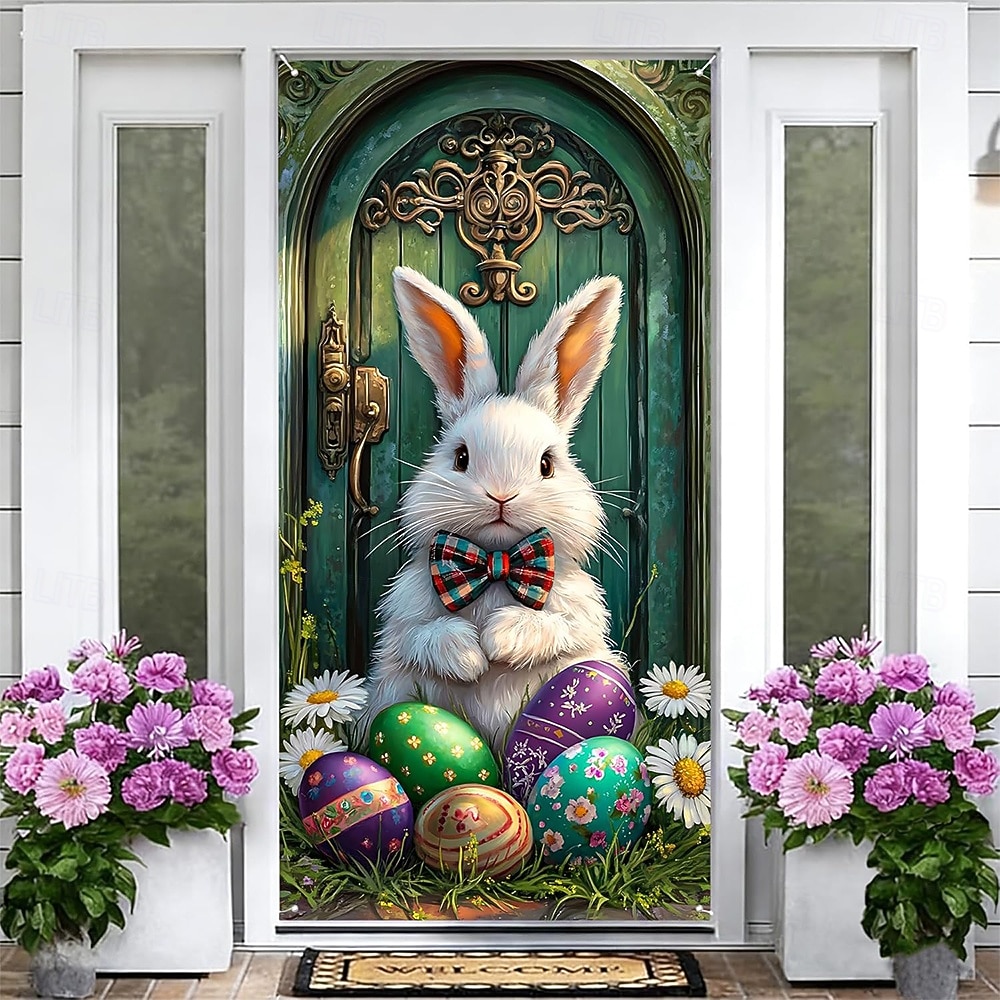 Πάσχα Αφίσες Κάλυμμα πόρτας Πανό εξωτερικού χώρου Rabbit χαριτωμένο στυλ 3D Πάρτι Κοιτώνας Δωμάτιο Εφήβων Κοιτώνας Κολλεγίου Υπνοδωμάτιο Guys Man Cave Frat Φόντα λήψης Διακόσμηση Σπιτιού 2026 - $17.99 –P8