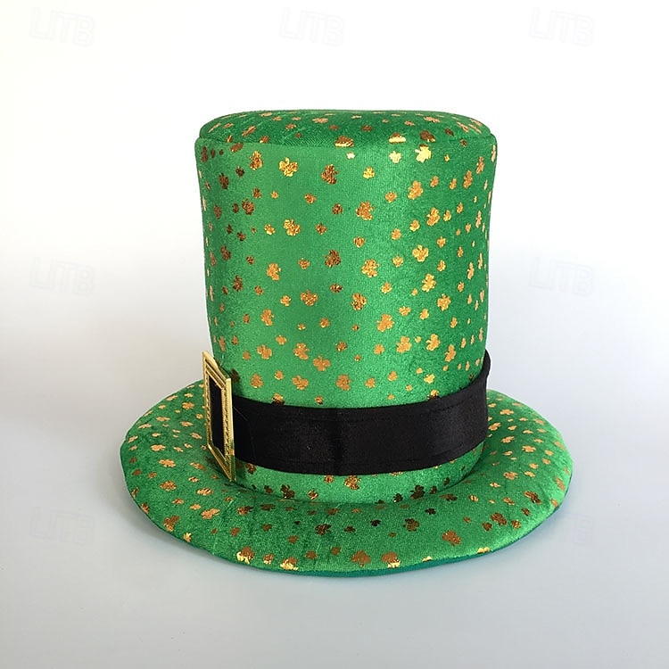 St. Patrick 2026 Leprechaun Irish Carnival Hat Top Hat Novelty Funny Adults' Unisex Saint Patrick's Day Casual Party Easy Carnival Costume Dress Up 2026 - $15.49 –P3