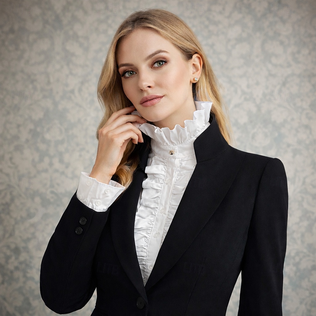 Rokokoo Viktoriaaninen Irrotettava kaulus Prinsessa Lempeä nainen Pitsi Naamiaispuku Naisten Karnevaali Halloween Renessanssin messut Aikuiset Lisää tarvikkeita Kaikki vuodenajat 2026 - $23.99 –P1