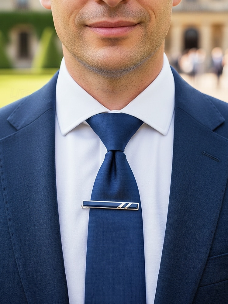 Fermacravatta in lega da uomo, vari colori, design elegante per matrimoni e spostamenti di lavoro, accessorio elegante e durevole del 2026 a $7.99 –P2