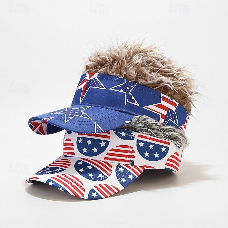 Casquette à visière Drapeau Américain Étoiles et rayures Rétro Vintage Drôle Patriotique 1776-2026 pour Unisexe Adulte Impression 3D  pour Jour de l'Indépendance / 4 Juillet 4 Juillet Extérieur de 2026 ? $20.99 –P2