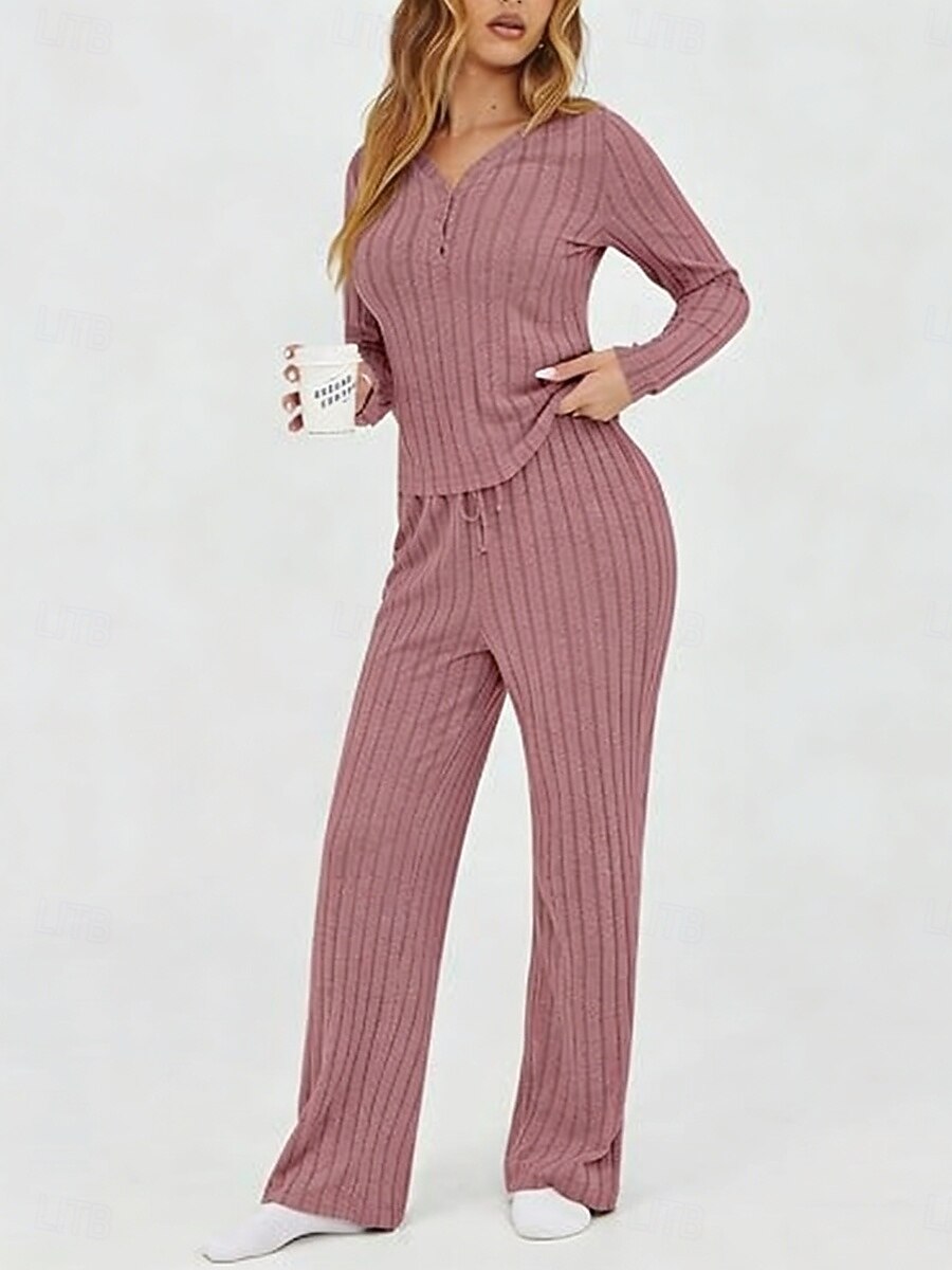 Mujer Conjuntos de dos piezas Conjuntos de pantalones Bolero Manga Larga Escote en Pico Color sólido Elegante Moda Ropa de calle Casual Diario Exterior Negro Vino Morado Primavera Ajuste regular 2026 - $31.99 –P13