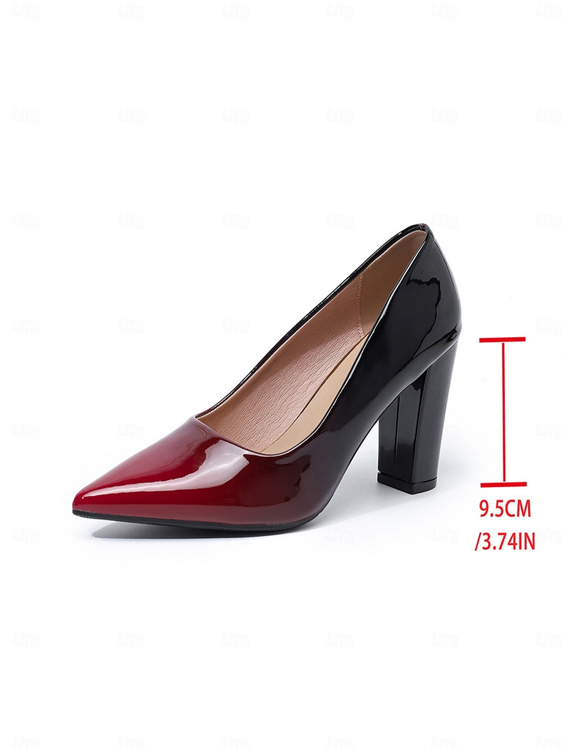 décolleté da donna in vernice nera e verde sfumata – scarpe luccicanti con tacco alto e punta a punta per feste di San Patrizio ed eventi festivi &donne affascinanti del 2026 a $42.99 –P6