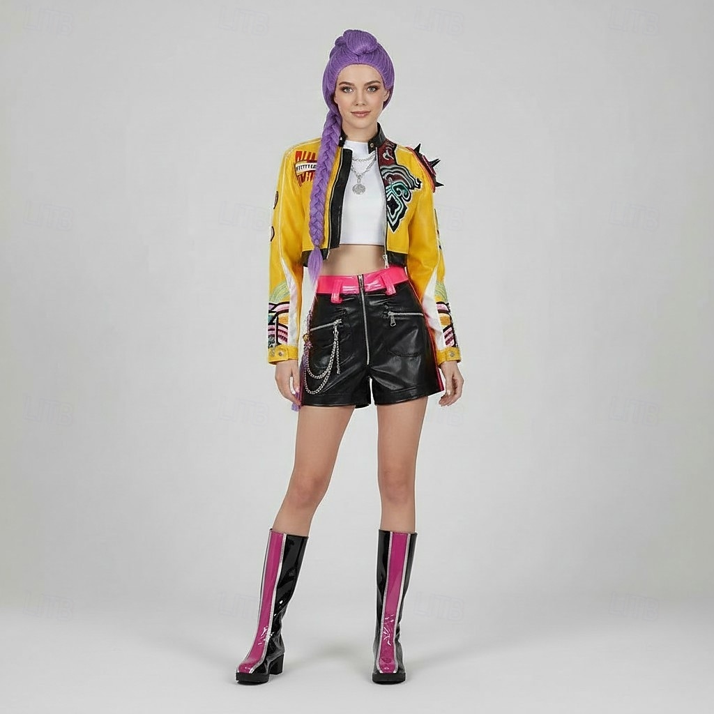 Kpop-inspiriert Von koreanischen Idolen inspiriert Idol Popstar Kostüm Festkleidung Virtuelles Idol for Damen Erwachsene Halloween Karneval Leistung Comic-Konzert Anime Expo 2026 - $155.99 –P13