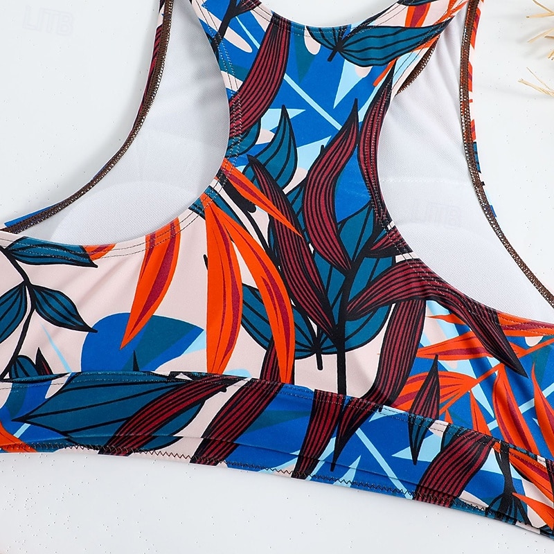 Mulheres Conjuntos de biquíni 2 Peças Maiôs Cor Sólida Proteção UV Elástico Sem Manga Roupa de Banho roupa de banho Surfe Mergulho Natação Verão de 2026 por $17.99 –P13