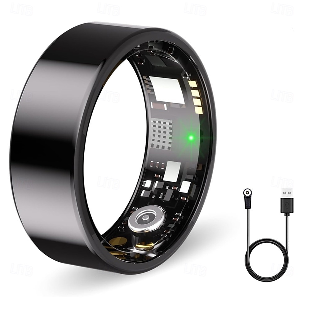 Smart Ring Smartklokke NO Smartringer Søvnmonitor Kompatibel med Android iOS Unisex Vanntett IP65 57 mm urkasse 2026 - $29.99 –P2