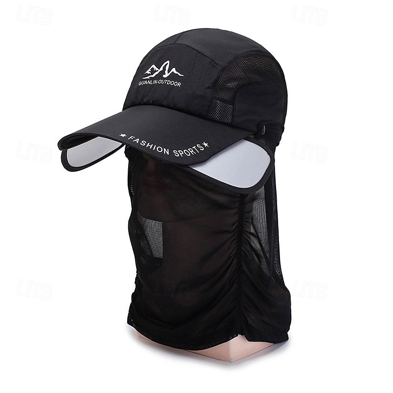 Chapéu de sol com aba retrátil para pesca, ciclismo e escalada ao ar livre, com proteção UV e protetor de nuca removível, boné de beisebol respirável com proteção solar para homens e mulheres. de 2026 por $16.99 –P2