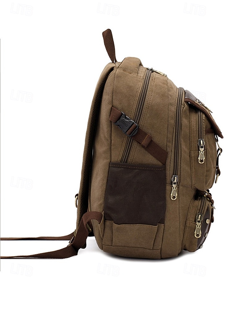 Rucsac bărbătesc din pânză, culori multiple, capacitate mare, perfect pentru activități în aer liber, școală și călătorii 2026 - $54.99 –P5