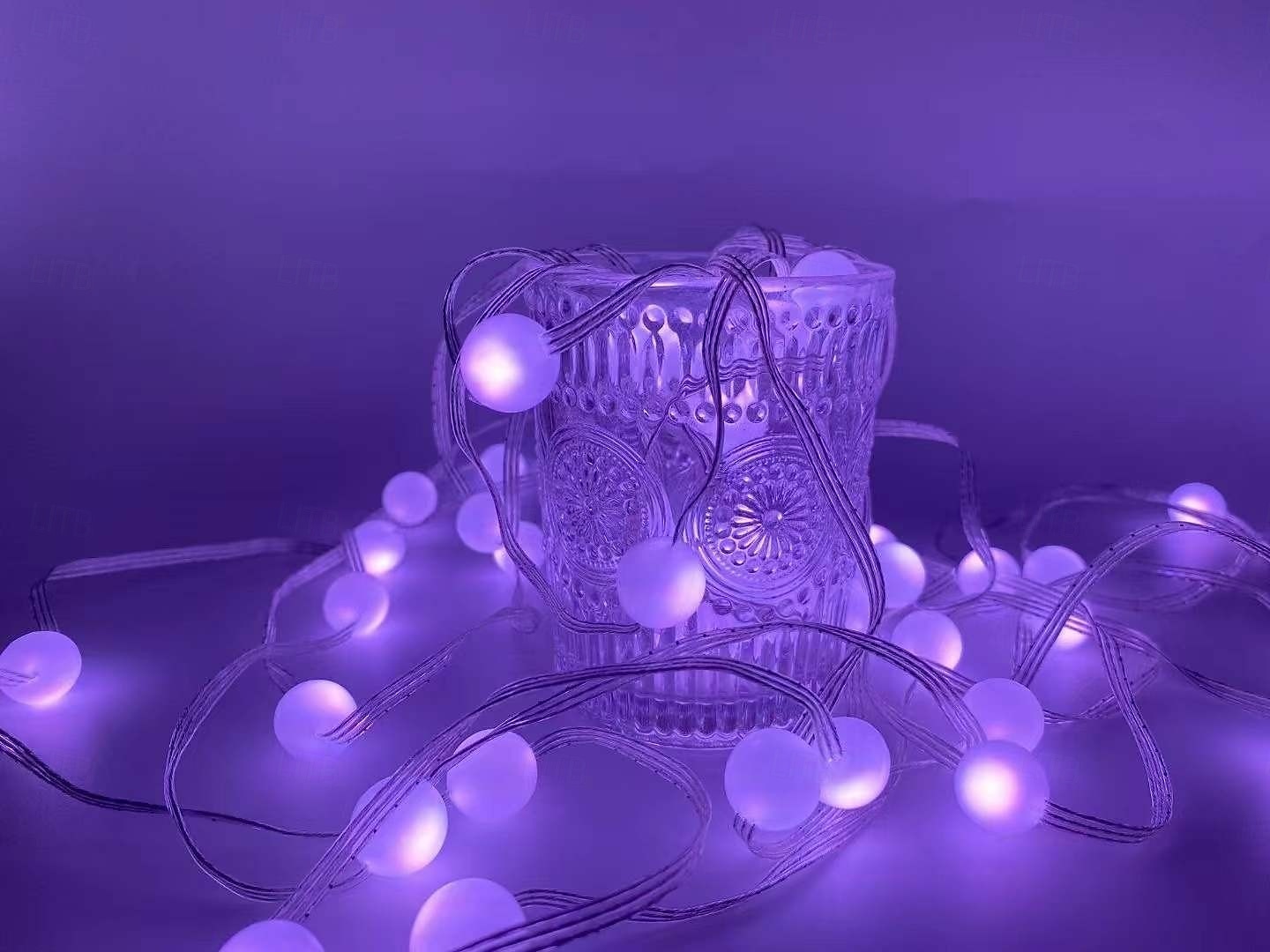 Μίνι φωτιστικά RGB με μπάλα, αδιάβροχα IP65, έλεγχος με εφαρμογή bluetooth, τροφοδοσία μέσω USB, τηλεχειριστήριο 24 πλήκτρων με χρονοδιακόπτη, εσωτερικός/εξωτερικός κήπος, βεράντα, γάμος, πάρτι, 2026 - $14.49 –P4