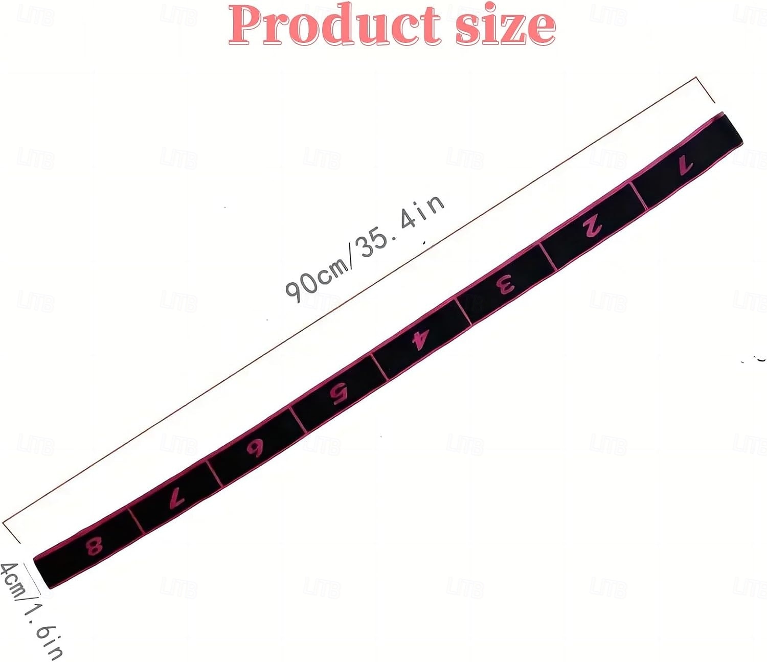 2 stk. treningsmotstandsbånd for tøying og yoga, tallstretchmotstandsbånd med tydelige markeringer, 8-seksjoners elastiske treningsbånd for tøying og forming av hele kroppen 2026 - $16.99 –P14