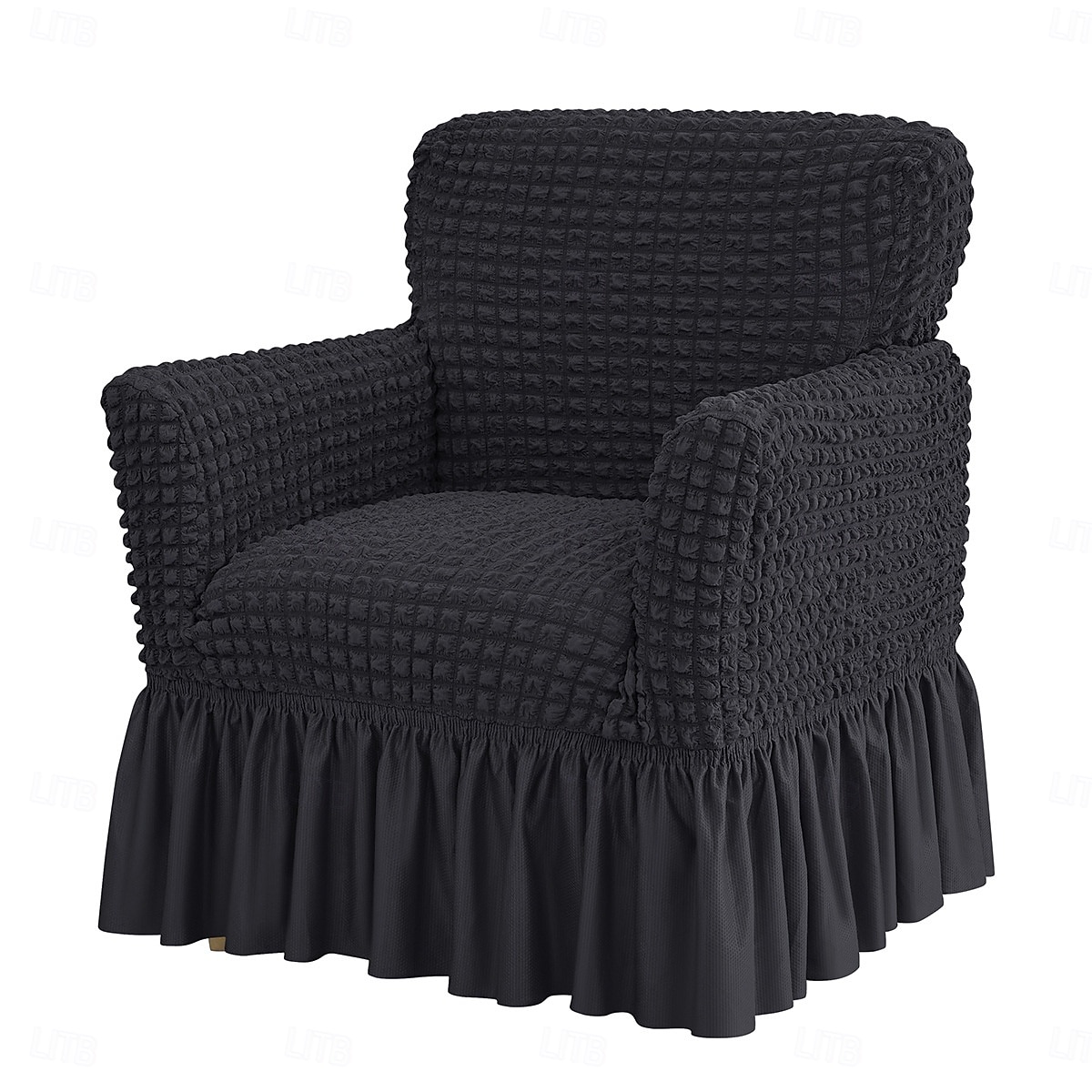 Stretch Seersucker Armchair Slipcovers with Skirt, 1-Piece Chair Cover with Arms, Soft Stretch Accent Chair Slipcovers, Non-Slip Washable Furniture Protector for Living Room Decor 2026 - $47.99 –P7