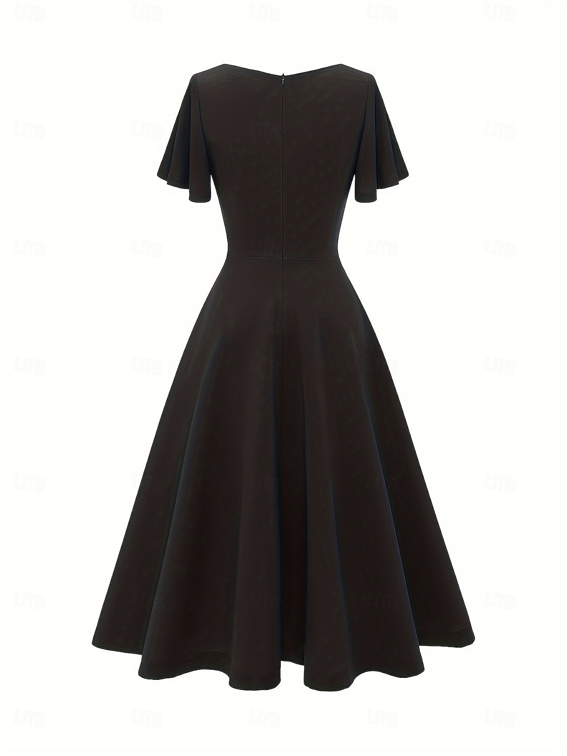 Elegant كلاسيكي 1950-tallet Middag A-linje kjole Swing kjole Flare kjole Korte ermer A-linje Kostyme Dame Karneval Valentinsdag Maskerade Feriereise Maskerade Utdrikningslag Voksne Kjole Vår sommer 2026 - $53.99 –P11