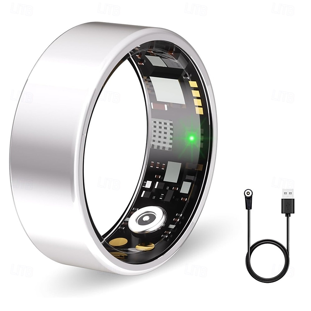 Smart Ring Smartklokke NO Smartringer Søvnmonitor Kompatibel med Android iOS Unisex Vanntett IP65 57 mm urkasse 2026 - $29.99 –P3