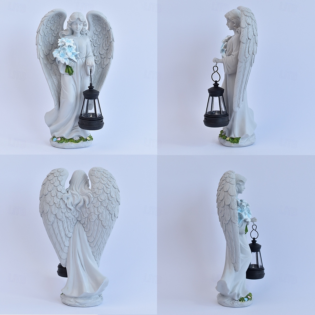 1 db kültéri, napelemes, vízálló, imádkozó angyalfigura gyantás lámpa, kerti udvari ösvény gyepdekoráció, vallási angyalszobor, mezőgazdasági tájvilágítás, kültéri dekoratív kiegészítő lámpa 2026 - $39.99 –P7