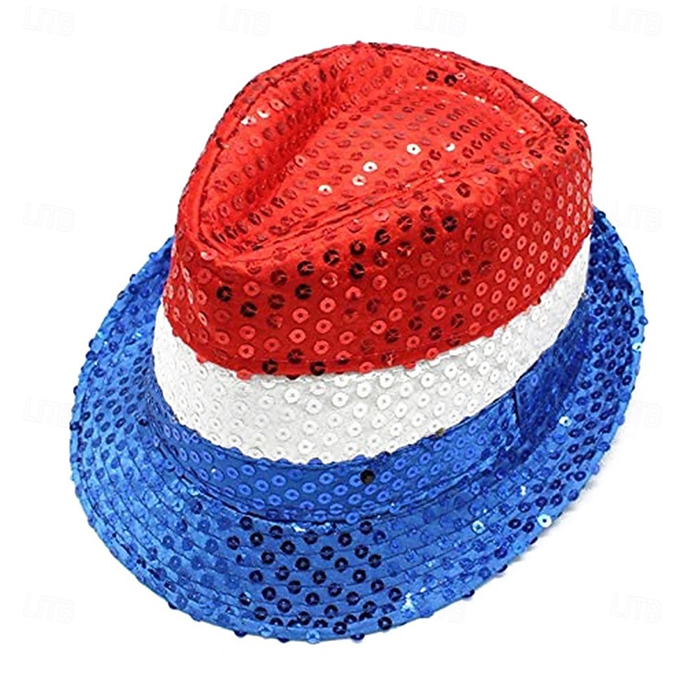 250 aniversario EE.UU. Sombrero de panamá Pajarita Sombrero de copa Tío Sam Innovador Patriótico Lentejuelas Adulto Unisexo Día de la Independencia 4 de julio Fiesta Desfile Disfrazarse 2026 - $15.49 –P6