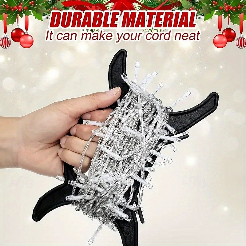 10 ks držák na vánoční světýlka, univerzální navíjecí kabel, organizér na vánoční světýlka, úložné cívky na vánoční světýlka na stromeček, prodlužovací kabel, navíjecí šňůra, úložný prostor na 2026 - $16.99 –P2