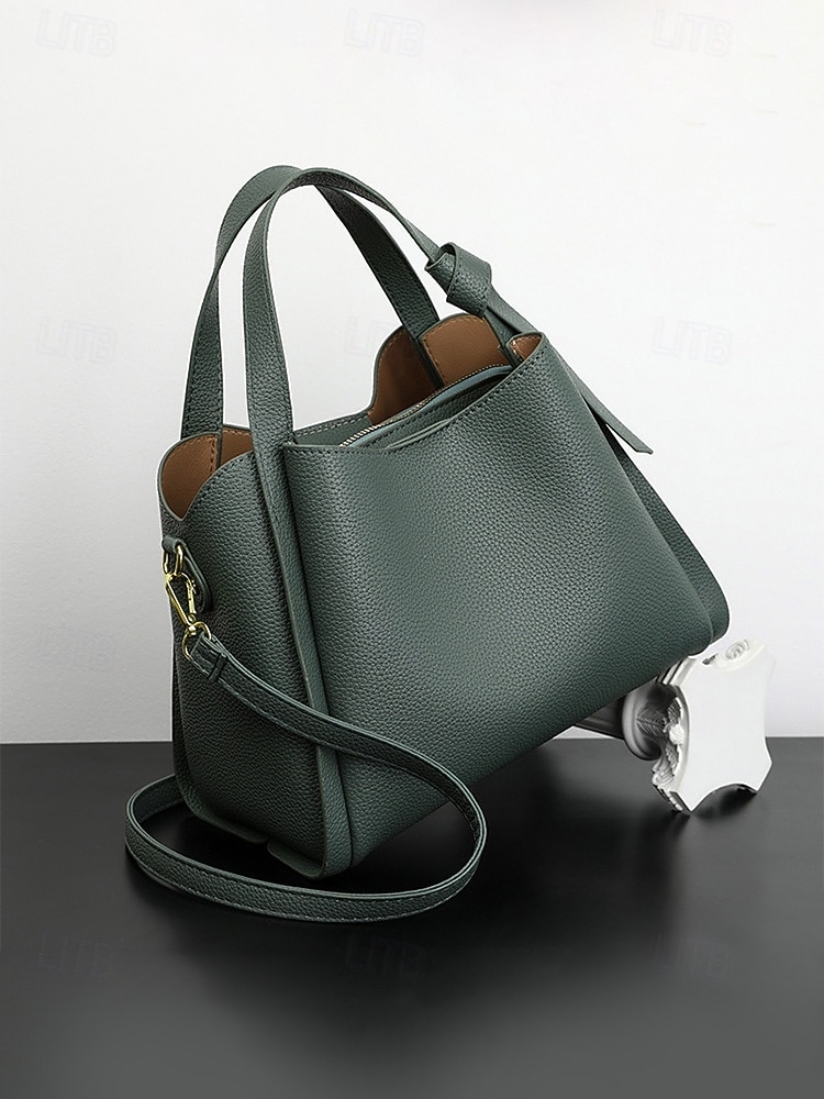 Handväska i konstläder för kvinnor – flerfärgade alternativ, mångsidiga axel- och crossbody-modeller, trendig och hållbar för både vardagliga och semiformella tillfällen 2026 - $26.99 –P14