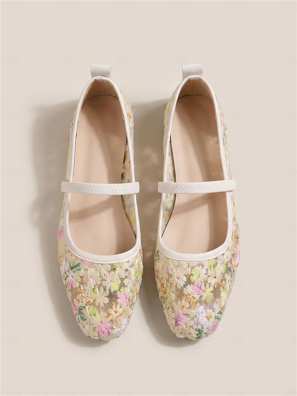 ballerine Mary Jane da donna in rete con ricami floreali: eleganti scarpe slip-on traspiranti in stile isola tropicale per vacanze in resort sulla spiaggia e viaggi estivi del 2026 a $24.99 –P3
