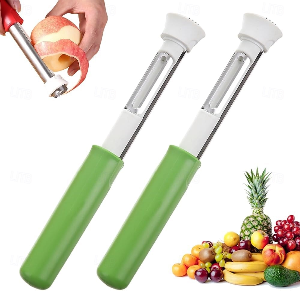 Strumento 2 in 1 per togliere il torsolo e pelare le mele, levatorsoli per peperoni rossi in acciaio inossidabile, levatorsoli multiuso per la cucina di casa, utensili da cucina per frutta e verdura del 2026 a $11.99 –P2
