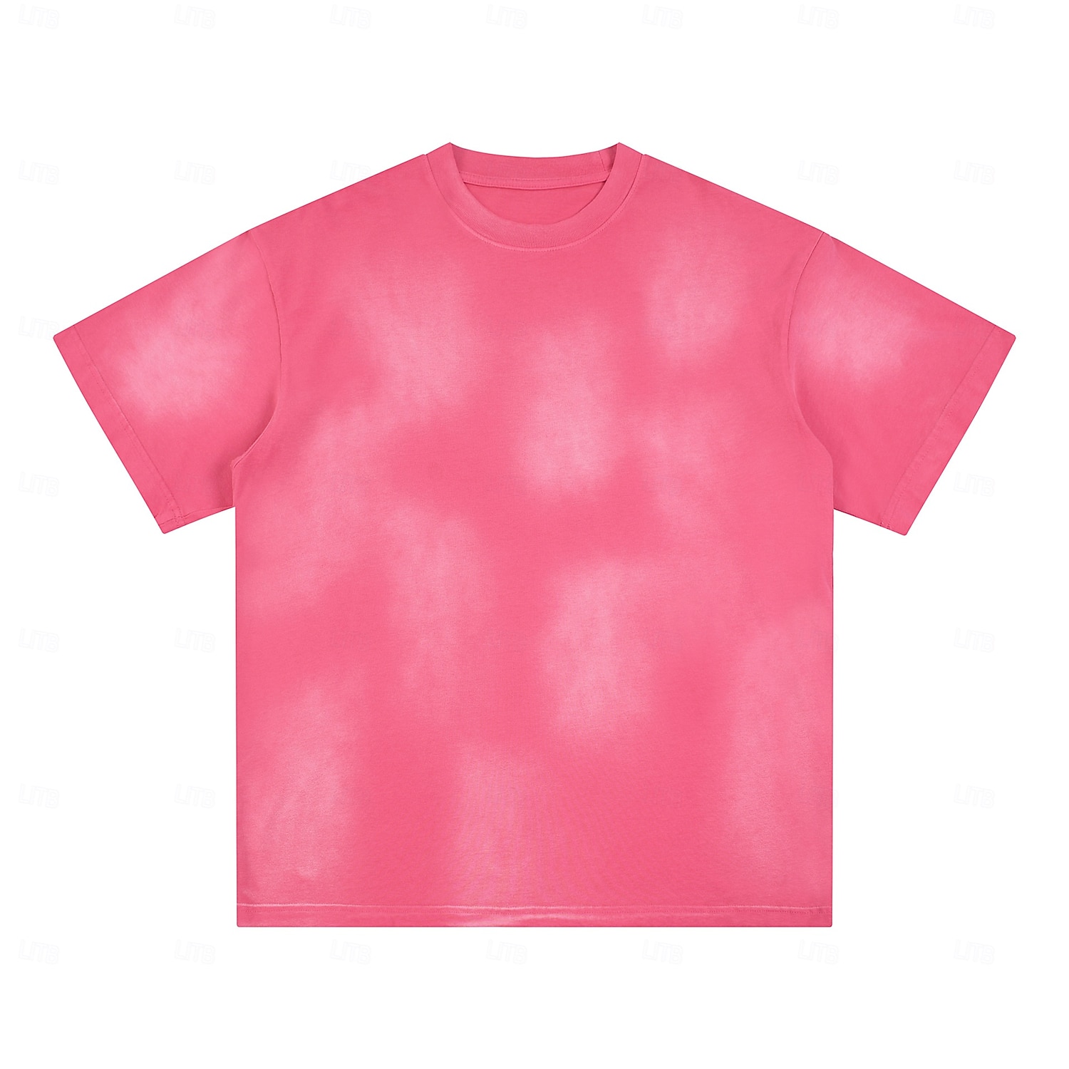 Men's T Shirt 100% Cotton Acid Wash Shirt Tee Top Short Sleeves Crew Neck Summer Spring Plain Fashion Designer Basic Garment Dyed Plain Vacation Street Going out Blue Black Pink Top Tee for Men 2026 - $32.99 –P20