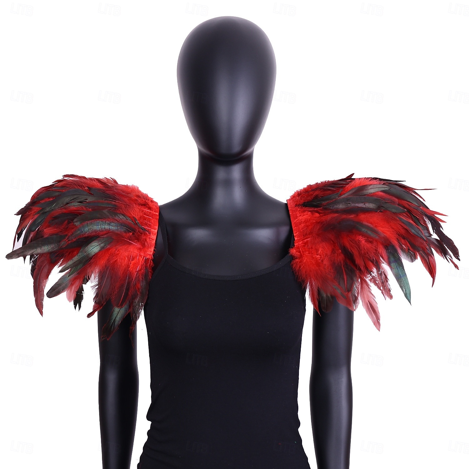 Carnaval 2026 Accesorios de Samba del Carnaval de Río Hombreras de Plumas Negras para Mujeres Alas de Hombro de Disfraz Victoriano Gótico Disfraz para Festival de Brasil 2026 - $15.49 –P3