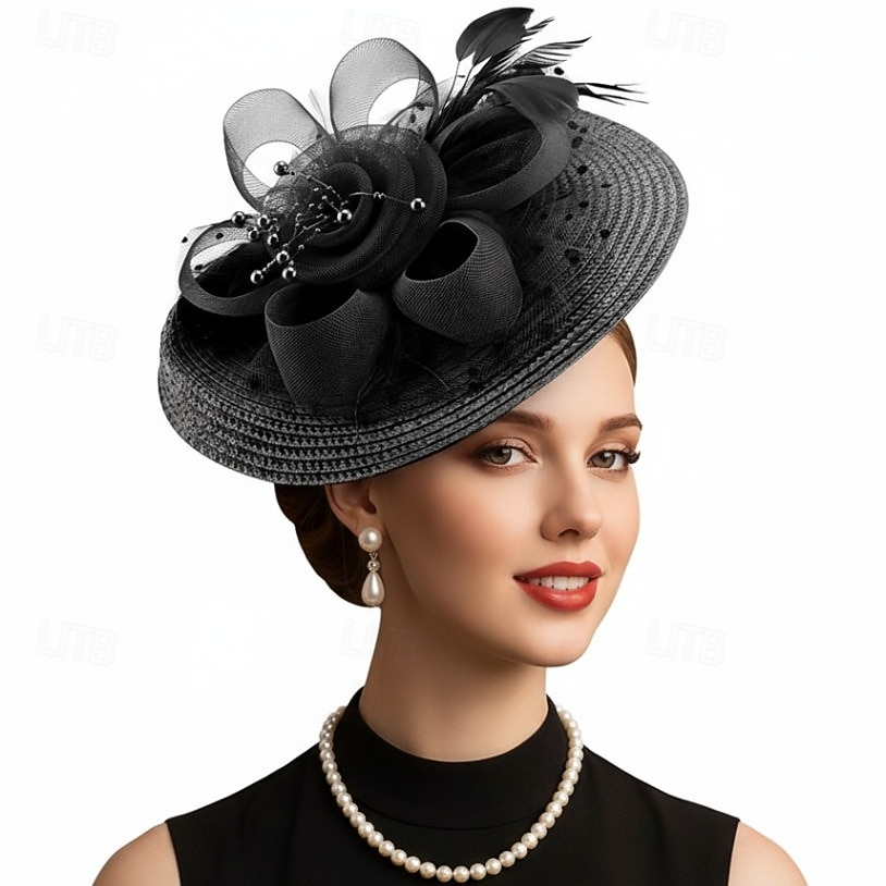 Derby Fascinator Hat Fascinator Gentlewoman Fancy Dress Women's Masquerade Ascot Horse Racing Festival Adults' Headpiece All Seasons 2026 - $19.99 –P4