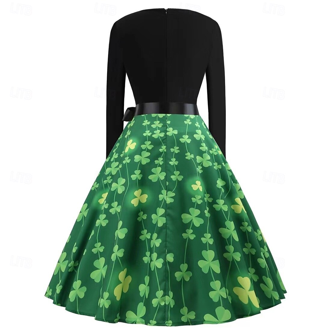 Svatý Patrik 2026 Trávová zelená Trojlístek irština Karneval Šaty Fancy kostým Novinky Legrační Dospělé Dámské Karneval den svatého Patrika Párty Snadný karnevalový kostým Oblékněte se 2026 - $30.99 –P6