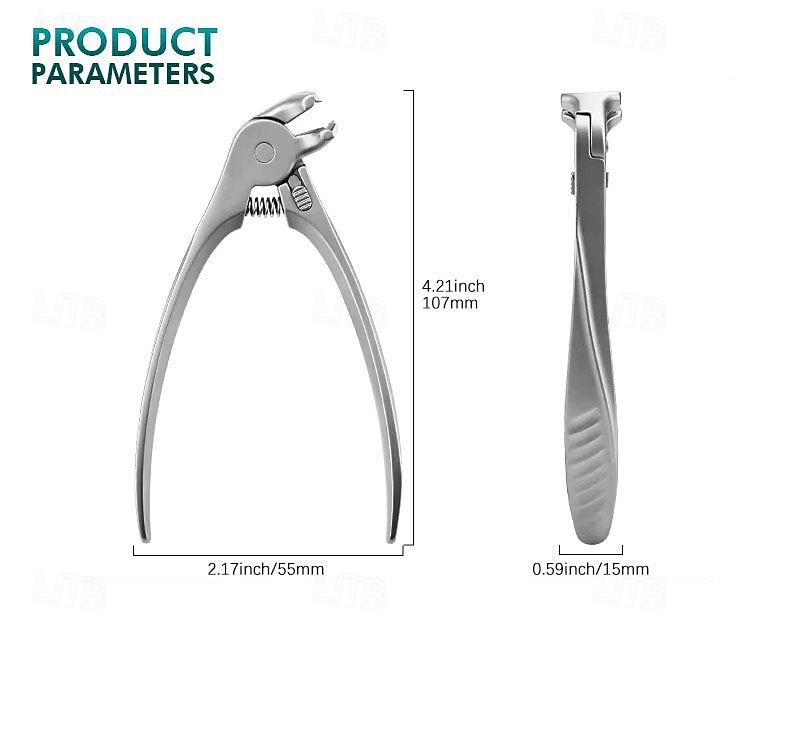 černé zahnuté kleštičky na nehty, ergonomické &snadné pro seniory, široký rozevření čelistí, šikmý nástroj na zastřihování hlav, ultra široký rozevření čelistí, odolný zastřihovač s protiskluzovou 2026 - $30.99 –P12