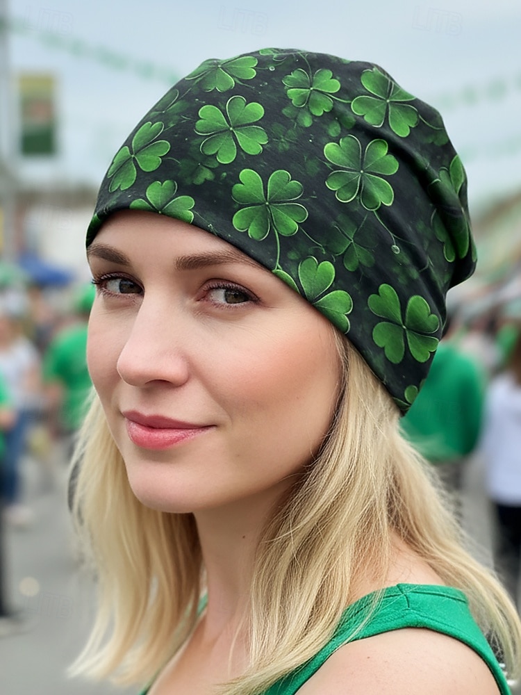 Scaldacollo da donna per San Patrizio: molteplici fantasie, materiale stampato in poliestere, versatile da usare come scaldacollo o come protezione per il viso, perfetto per le celebrazioni festive del 2026 a $11.99 –P2